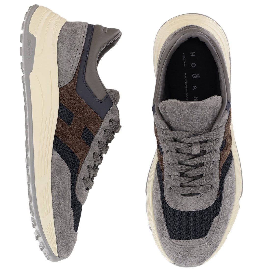 Hogan Layered Panel Design Hogan Sneakers With Memory Foam Insole
