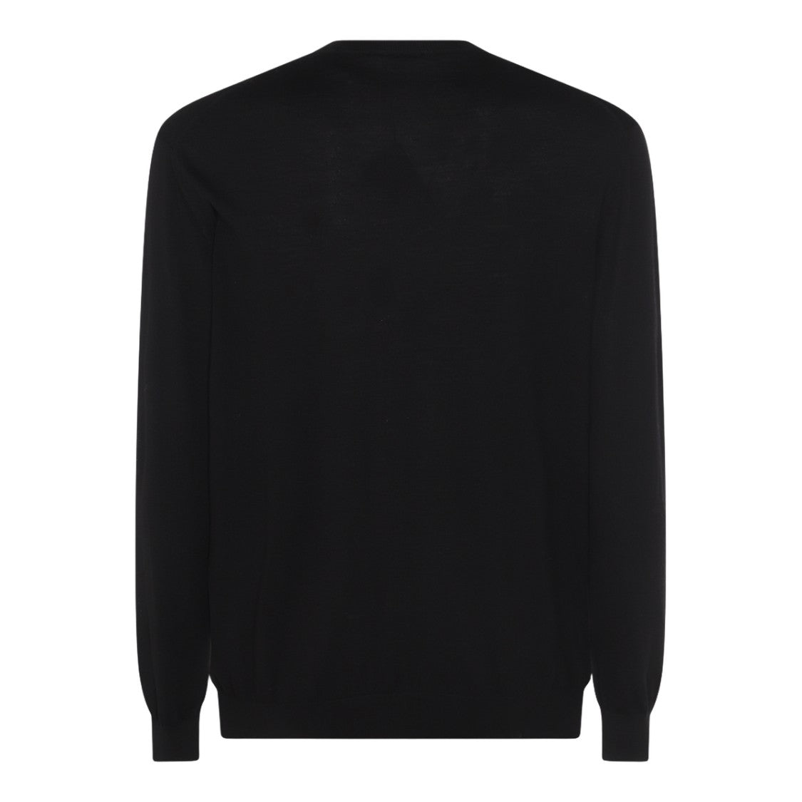 Malo Classic Black Sweater With Crew Neckline