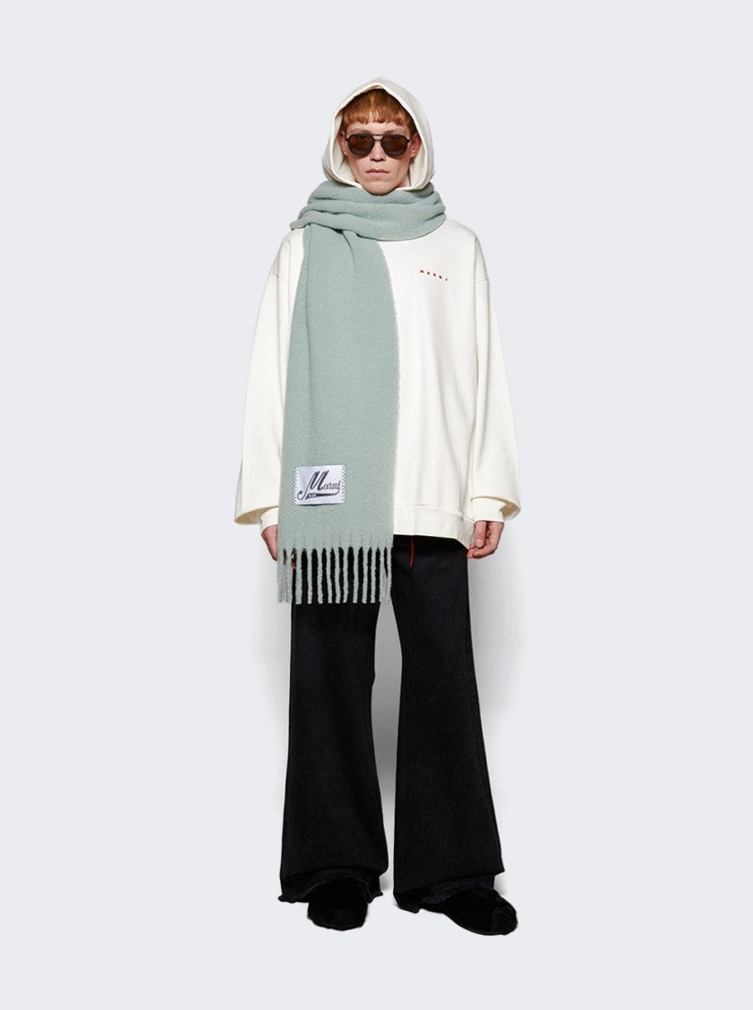 Marni Organic Cotton Hoodie With Wrinkled Marni Logo