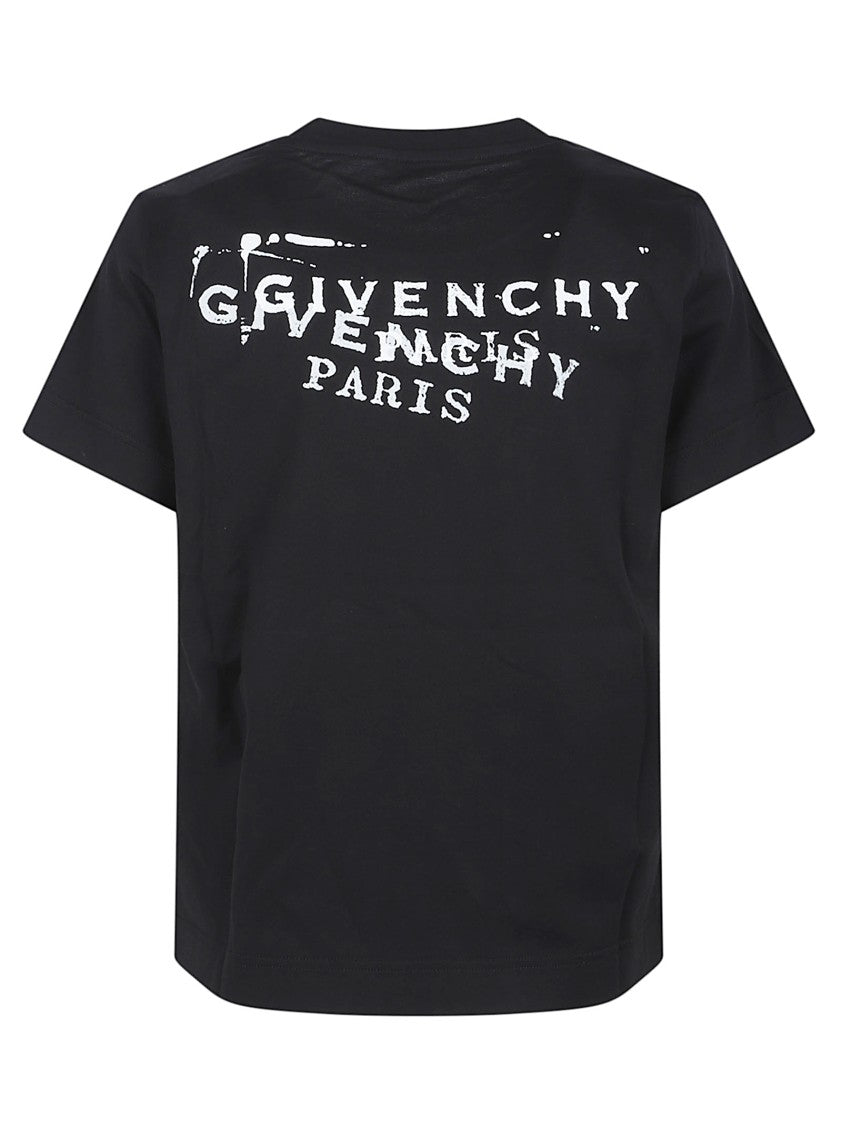 Givenchy Relaxed Fit Black Cotton Crewneck T-Shirt