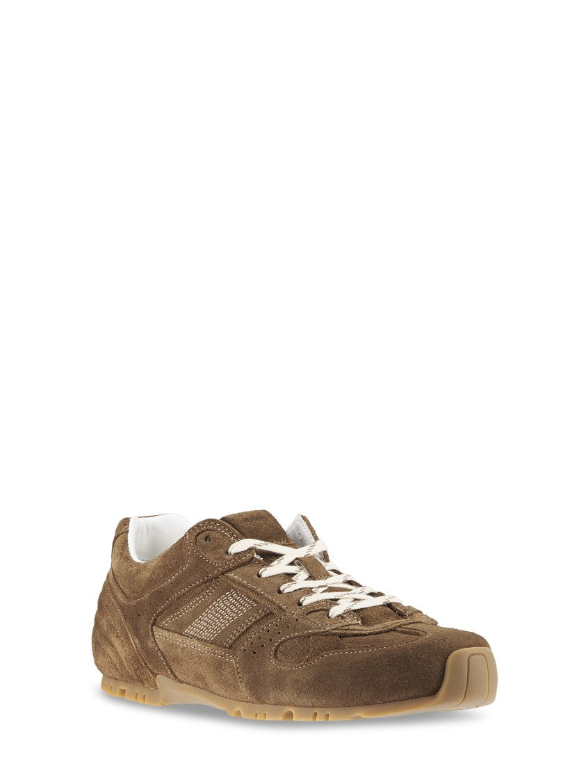 Alohas Suede Leather Sneakers With Classic Lace-Up Design