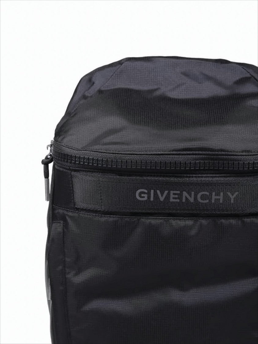 Givenchy Compact Black Backpack With Calf Leather Accents