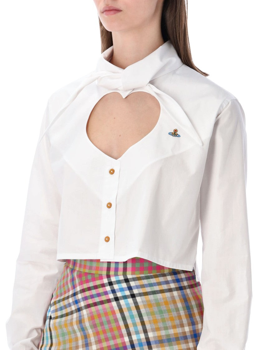 Vivienne Westwood Cut-Off Heart Cotton Shirt