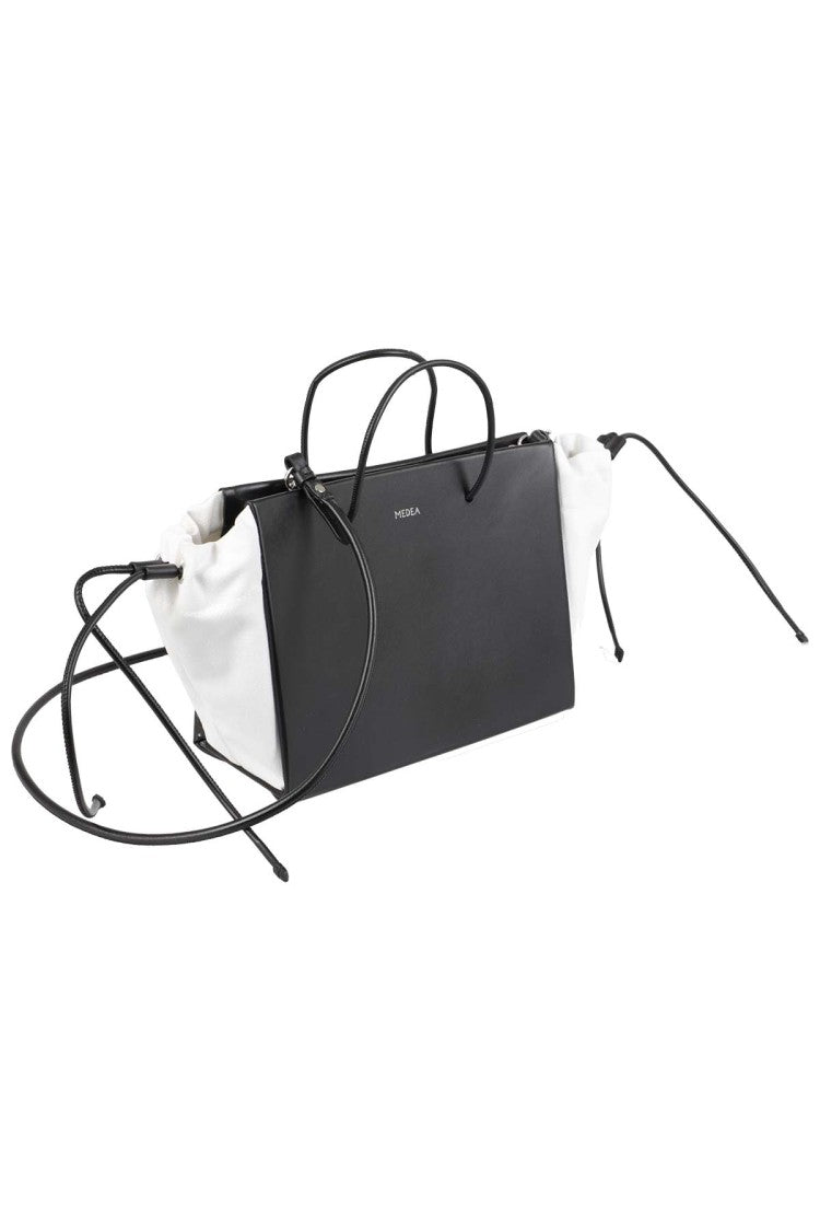 Medea Mini Rectangular Black Leather Cydonia Bag