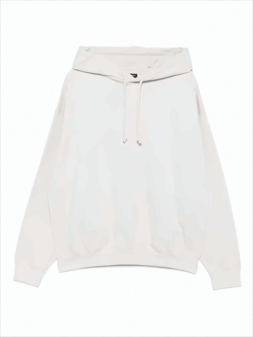 Y-3 Relaxed Fit White Hoodie With Minimalist Design