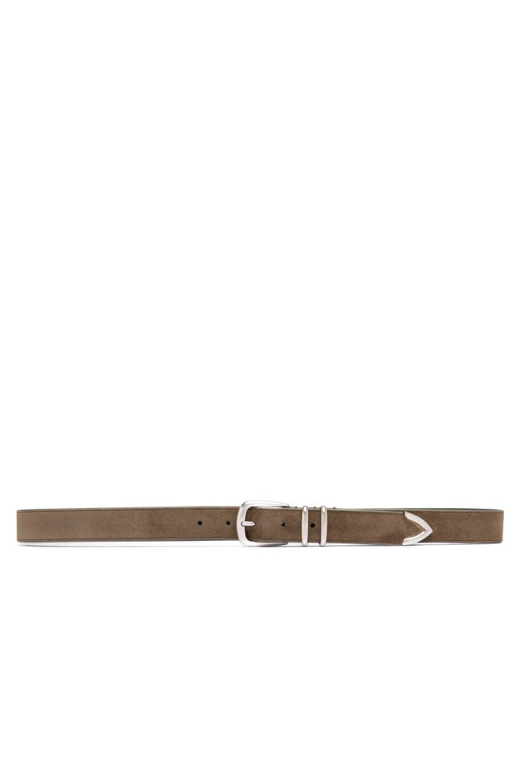 Officine Creative Handcrafted Suede Leather Classic Belt