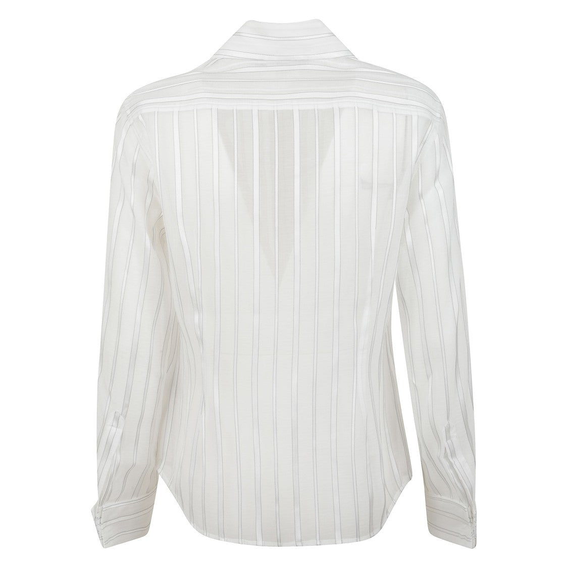 Remain Semi-Sheer Striped White Shirt