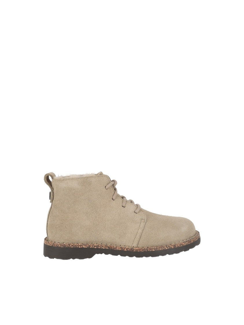 Birkenstock Taupe Uppsala Mid S Shearling Suede Shoes