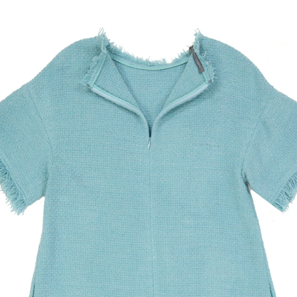 Alberta Ferretti Fringe-Finish Cotton Mini Dress