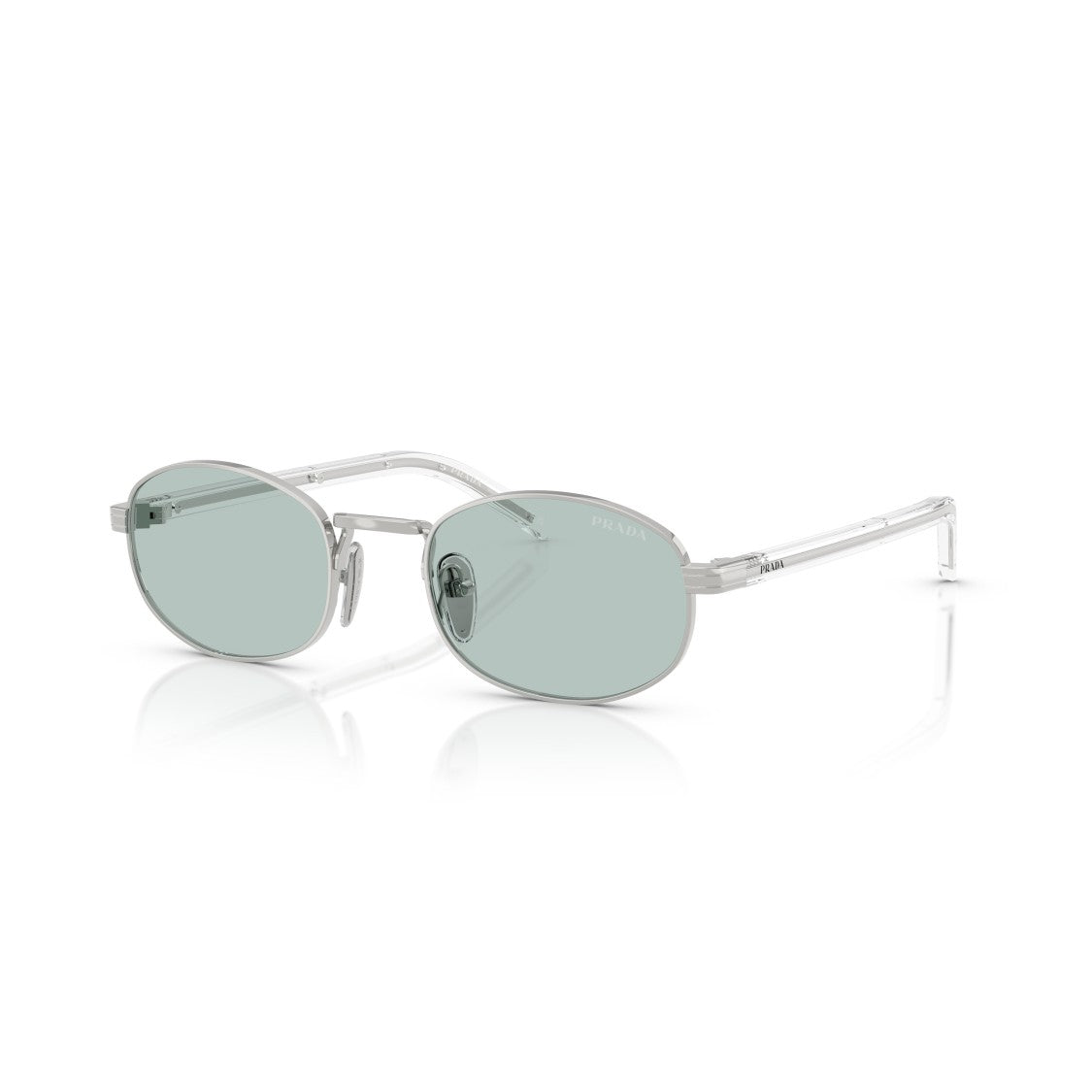 Prada 0Pr B53s Rectangular Steel Sunglasses
