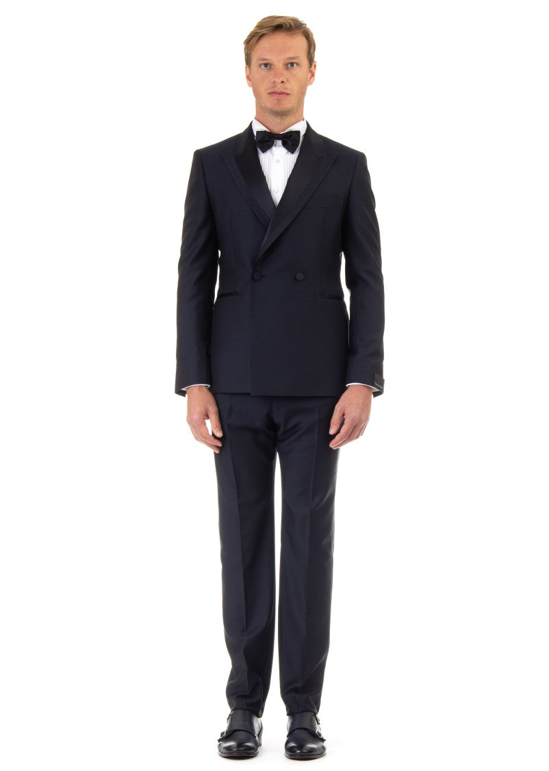 Tagliatore Double-Breasted Virgin Wool Super 130'S Tuxedo