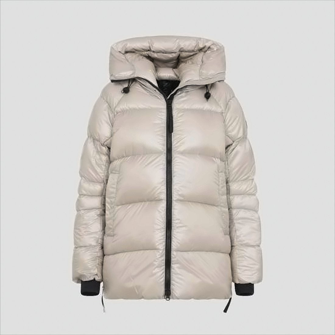 Canada Goose Glossy Quilted Padded Jacket With Adjustable Hood