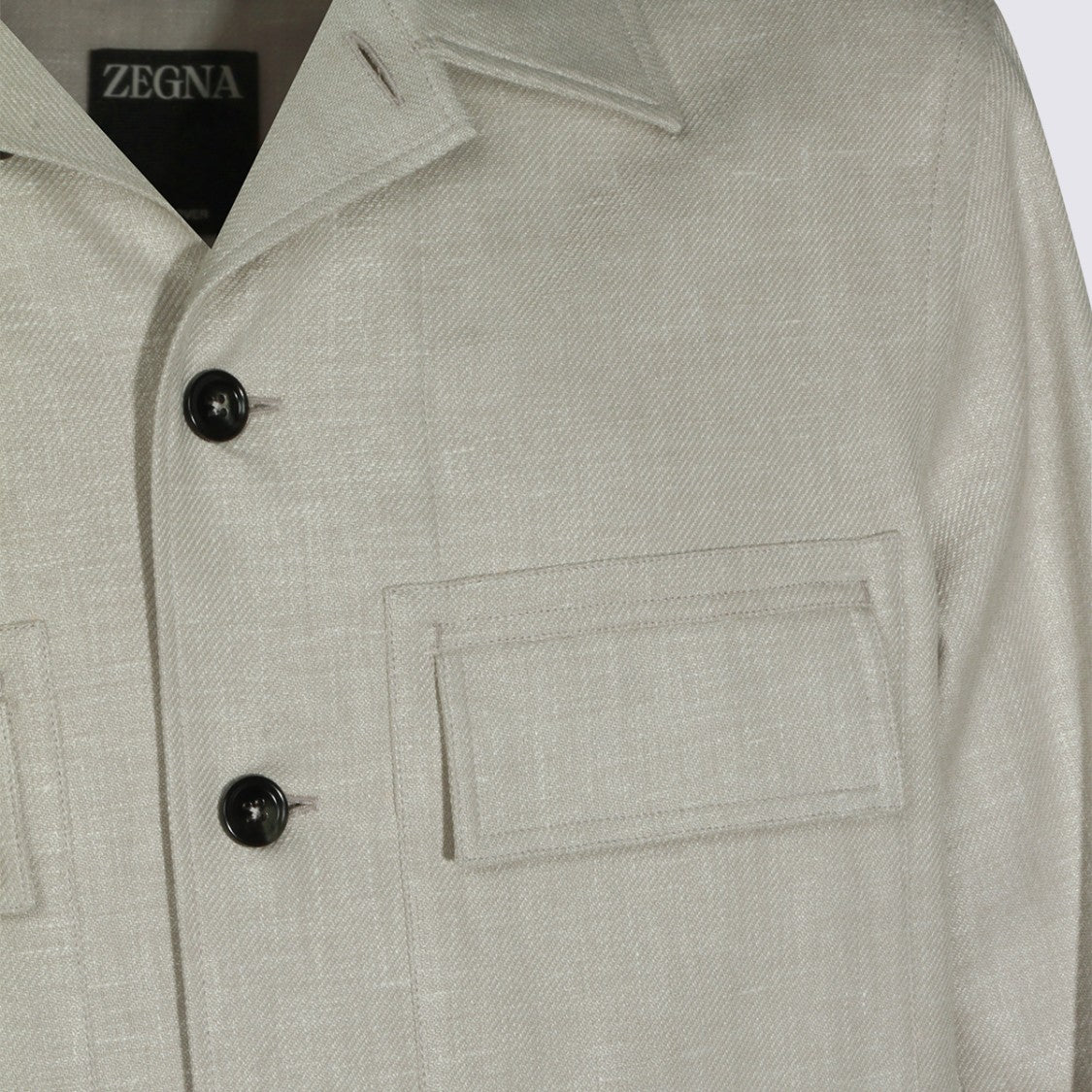 Zegna Textured Minimalist Jacket With Classic Details