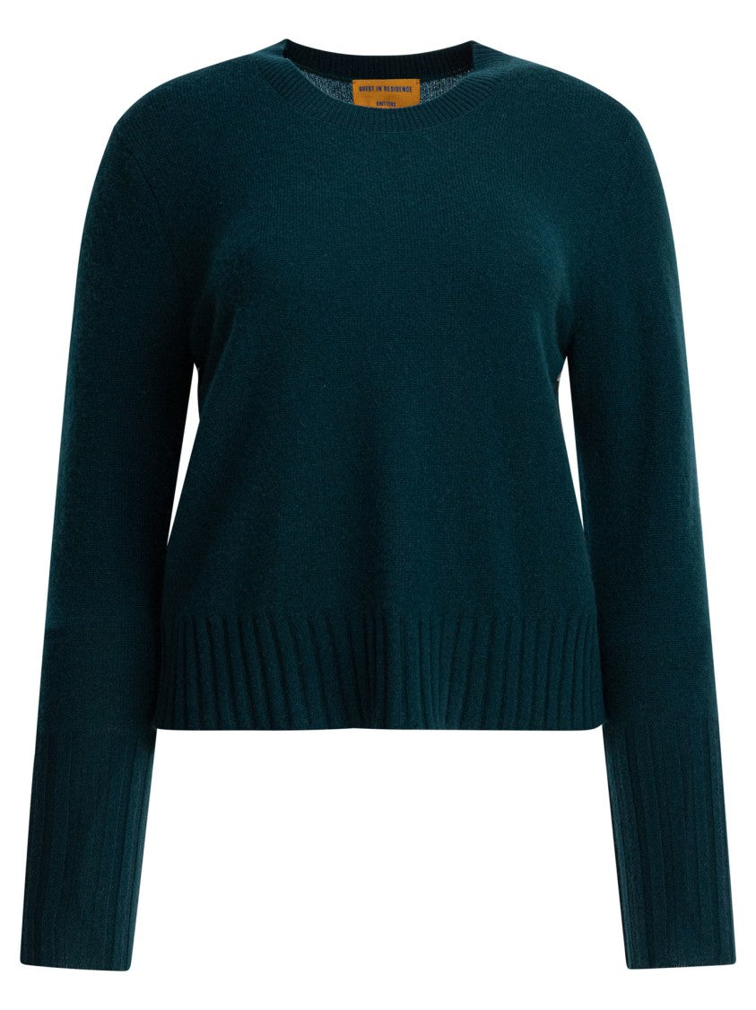 Guest In Residence Shrunken Crew Knitwear In Soft Cashmere