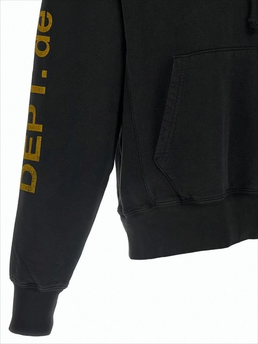 Gallery Dept. Black Hoodie With Bold Graphic Elements