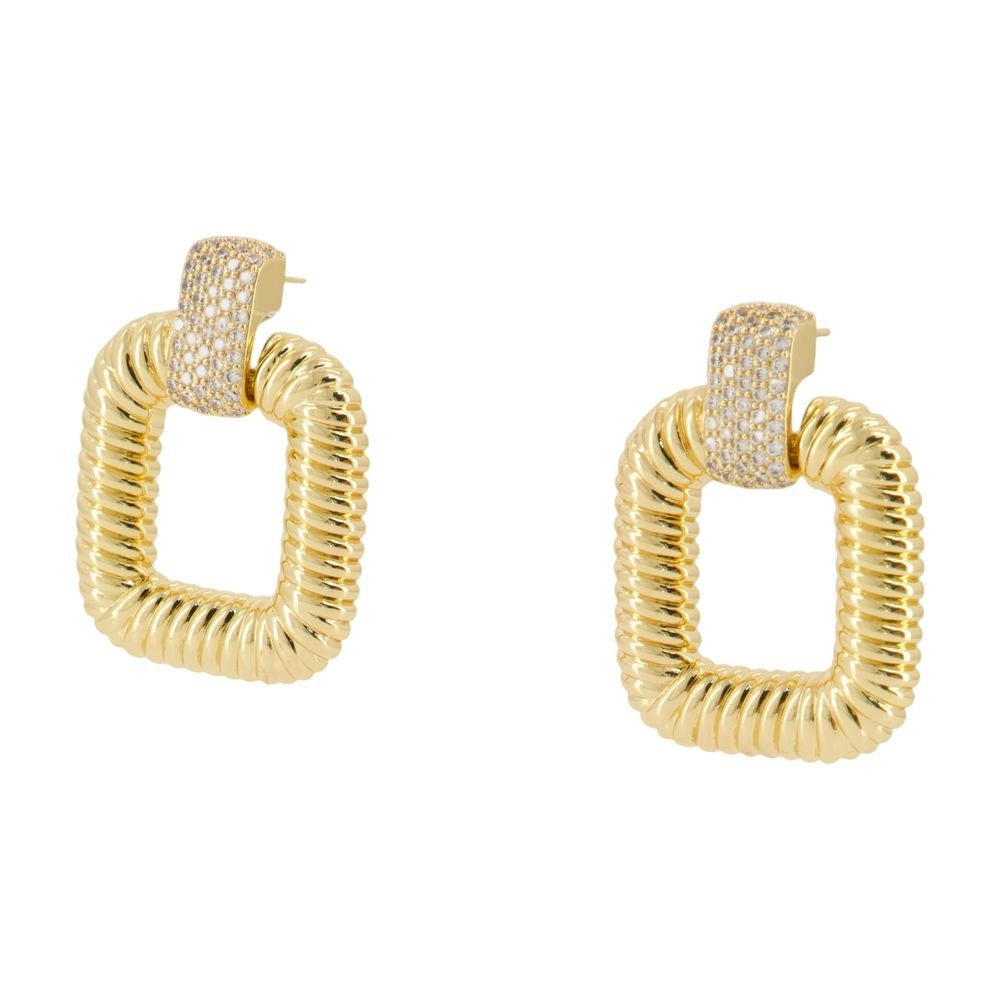 Self-Portrait Knocker Earrings - Metal - Gold