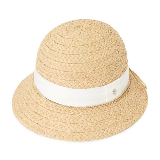 Helen Kaminski Finely Woven Raffia Hat With Flared Brim