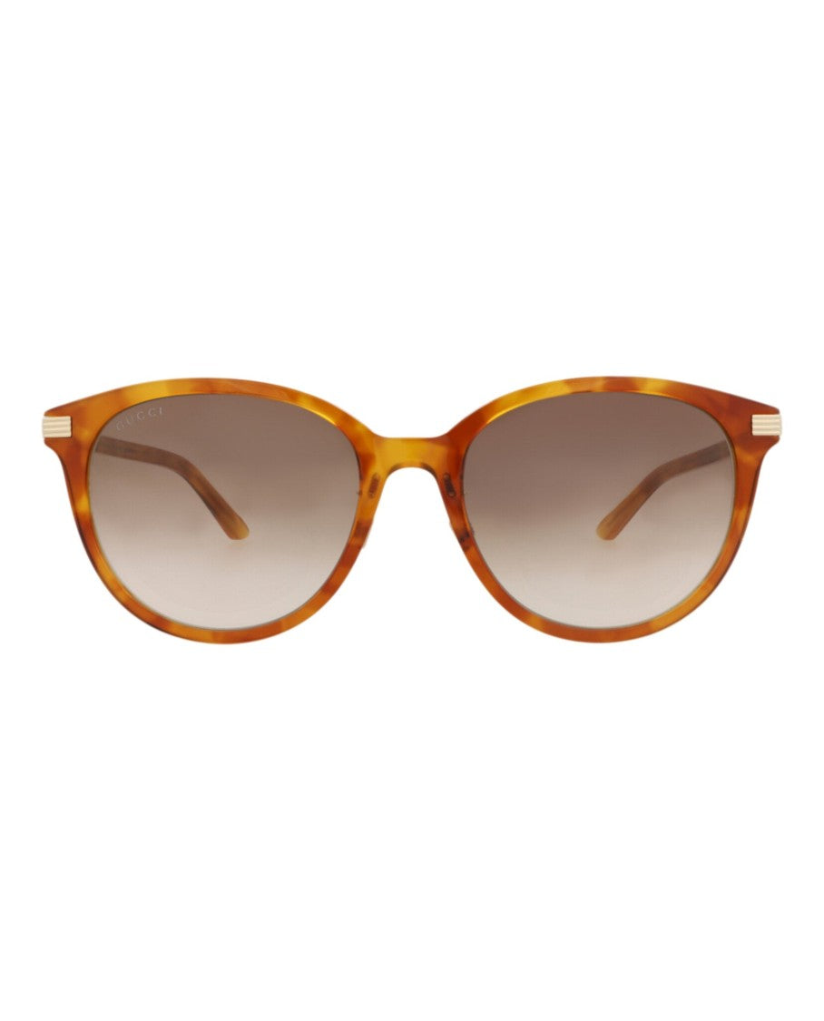 Gucci Round-Frame Recycled Acetate Sunglasses