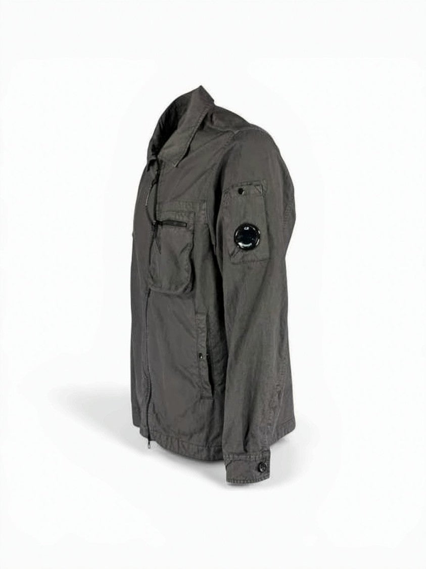 C.P. Company Polyamide Casual Jacket With Classic Collar And Functional Pockets
