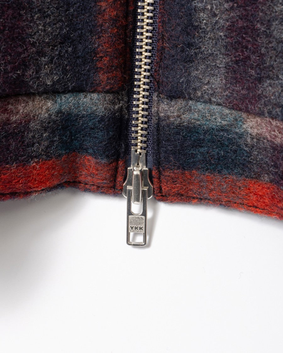 Wax London Woolen Check Heath Jacket With Navy