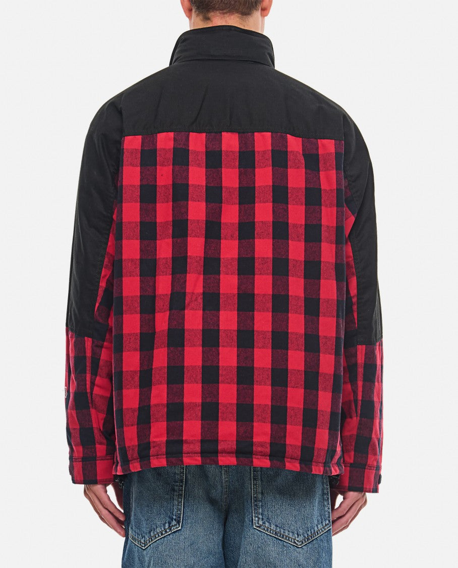 Junya Watanabe Red And Black Check Pattern Jacket