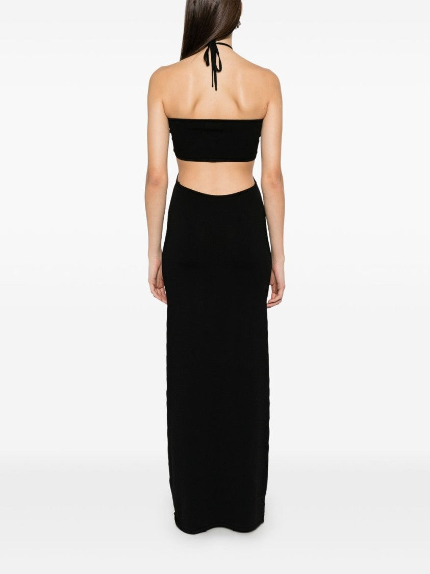 Coperni Halterneck Black Maxi Dress