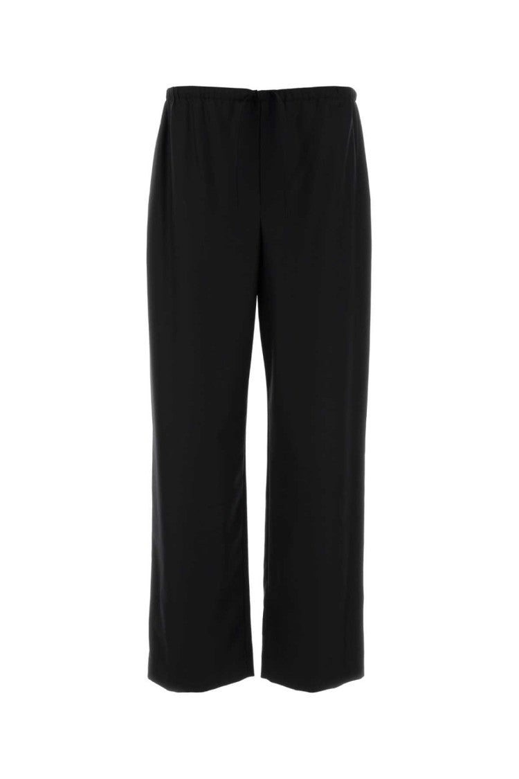 The Row Black Wool Xon Pant