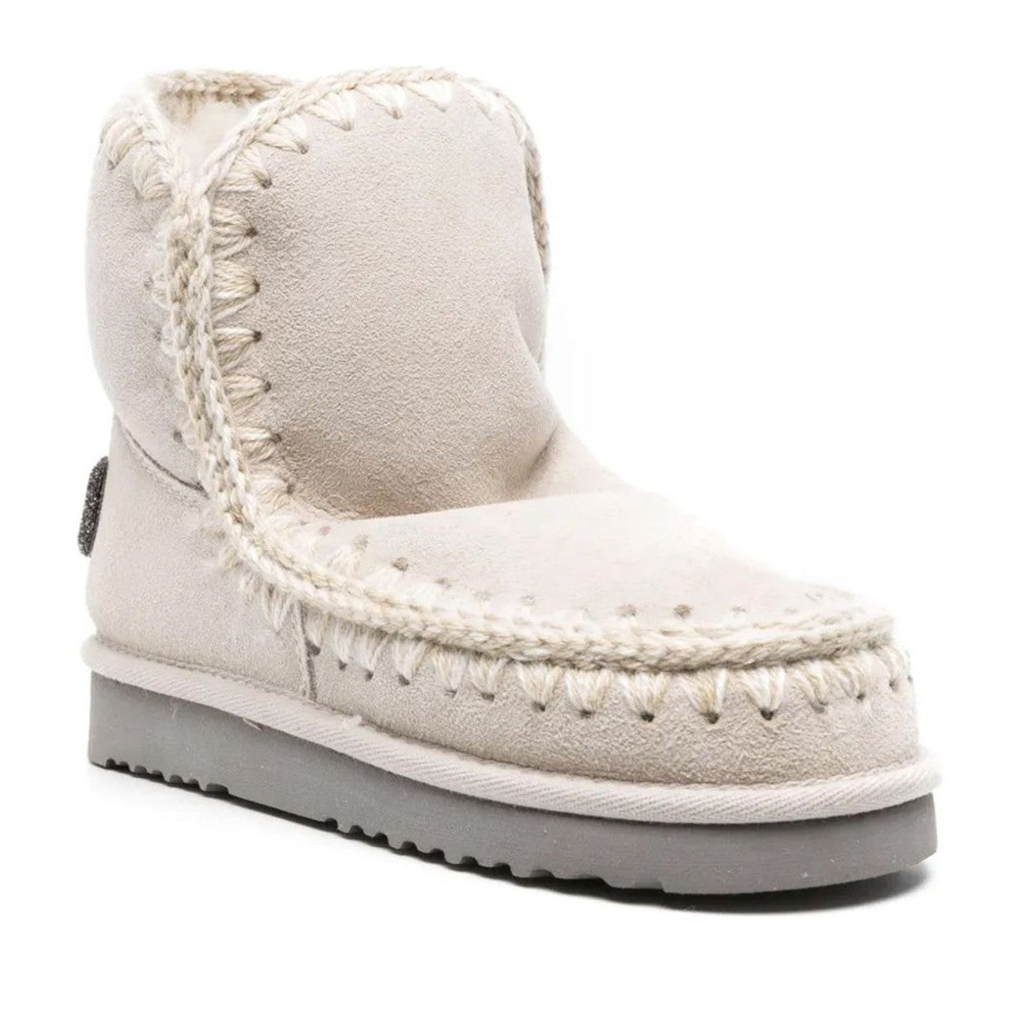Mou Beige Eskimo 18 Sheepskin Glitter Boots