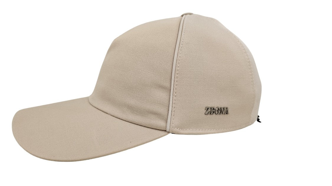 Zegna Structured Cap With Rounded Crown