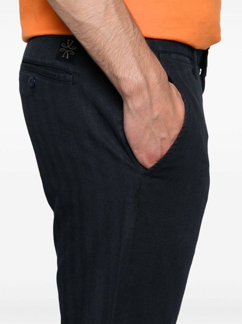 Jacob Cohen Navy Blue Jeans With Tailored Fit