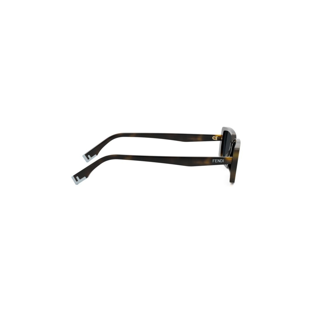 Fendi Fe40164i Rectangular Tortoiseshell Sunglasses