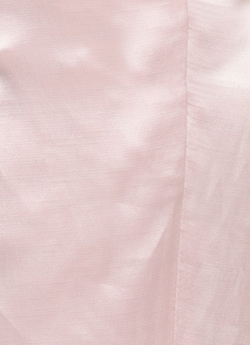 The Andamane Pink Gladys Satin Straight-Leg Pants