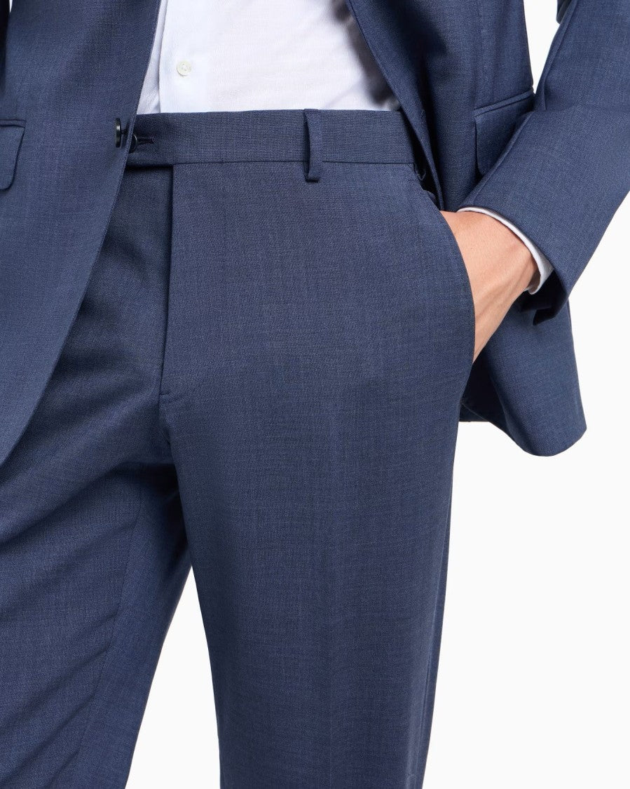 Emporio Armani Slim Fit Two-Piece Suit In Atlantic Deep