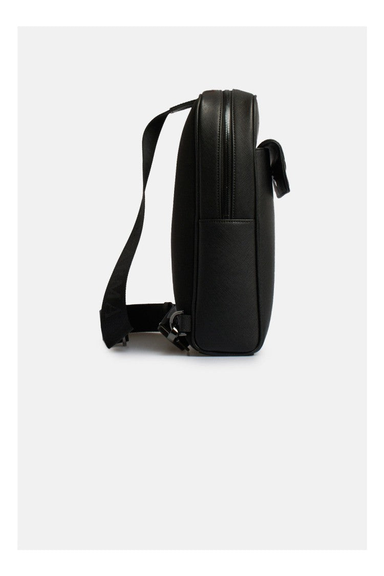 Emporio Armani Black/Green Combination Shoulder Bag