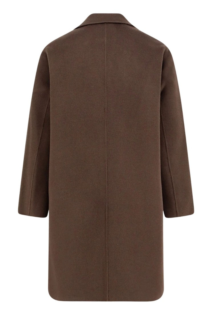 Amaranto Single-Breasted Wool Coat