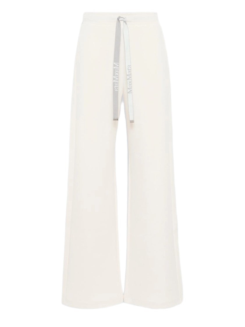 Max Mara Wide-Leg Trousers With High Waist And Drawstring Detail
