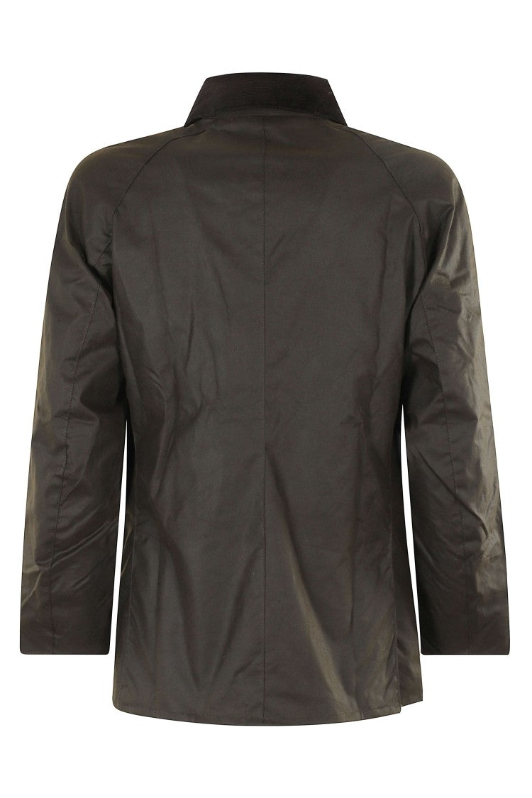 Barbour Waxed Cotton Ashby Jacket With Classic Corduroy Collar