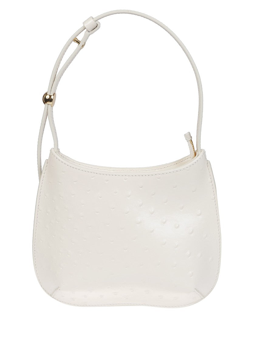 Jacquemus White Curved Shape Leather Shoulder Bag