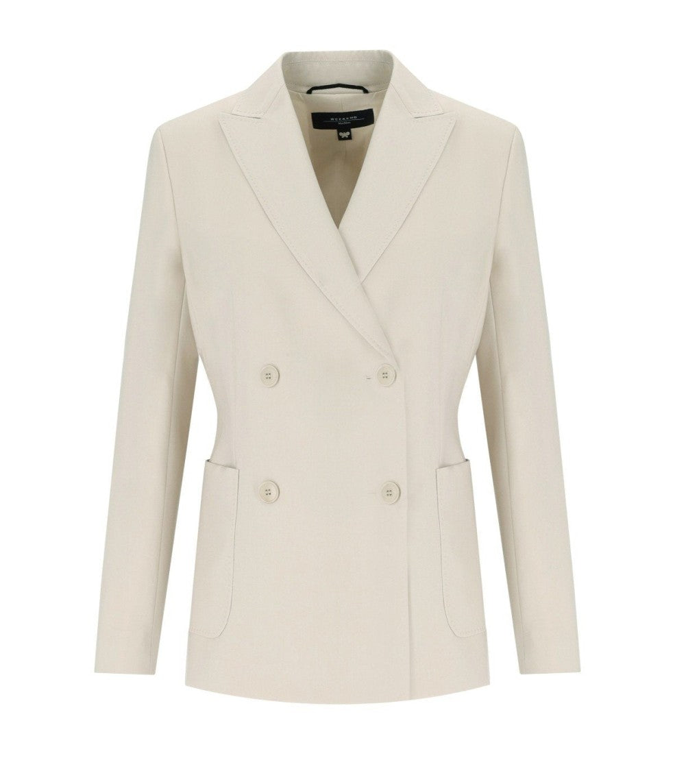 Max Mara Nervoso Sabbia Double-Breasted Blazer