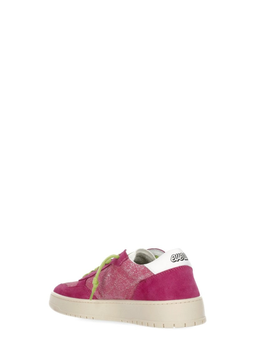 Evenu Equal Fuchsia Suede Low-Top Sneakers