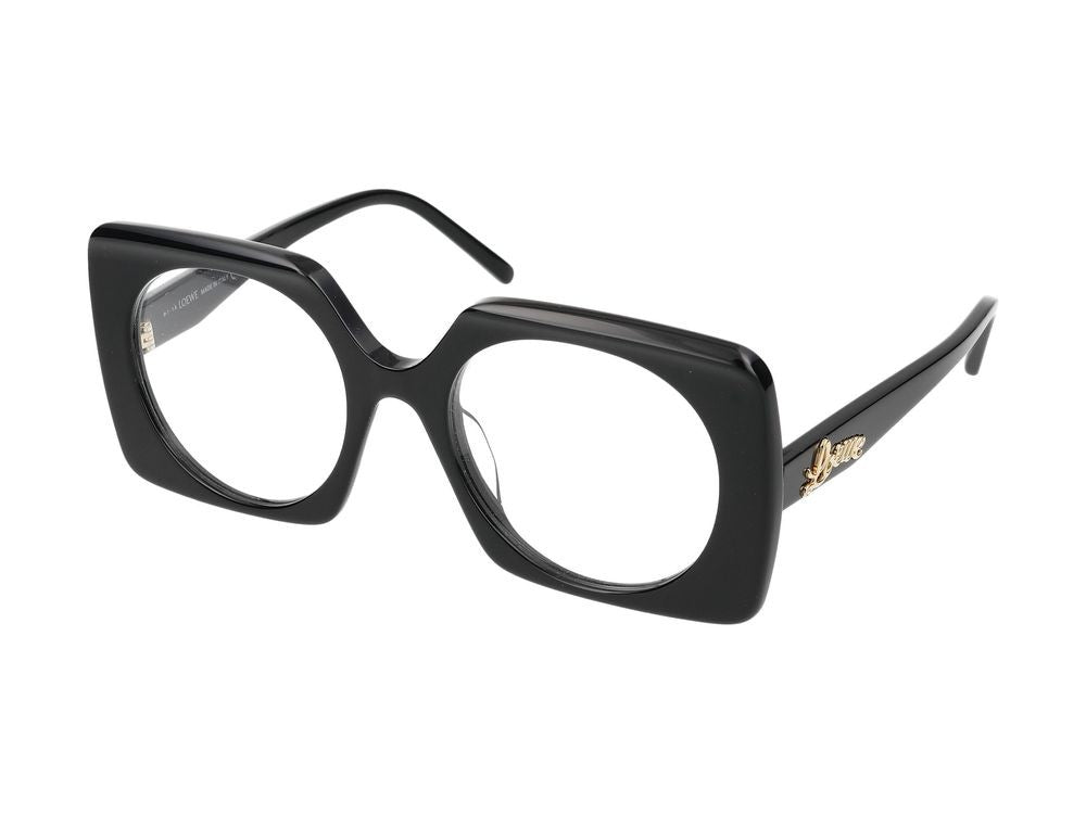 Loewe Black Oversized Square Eyeglasses