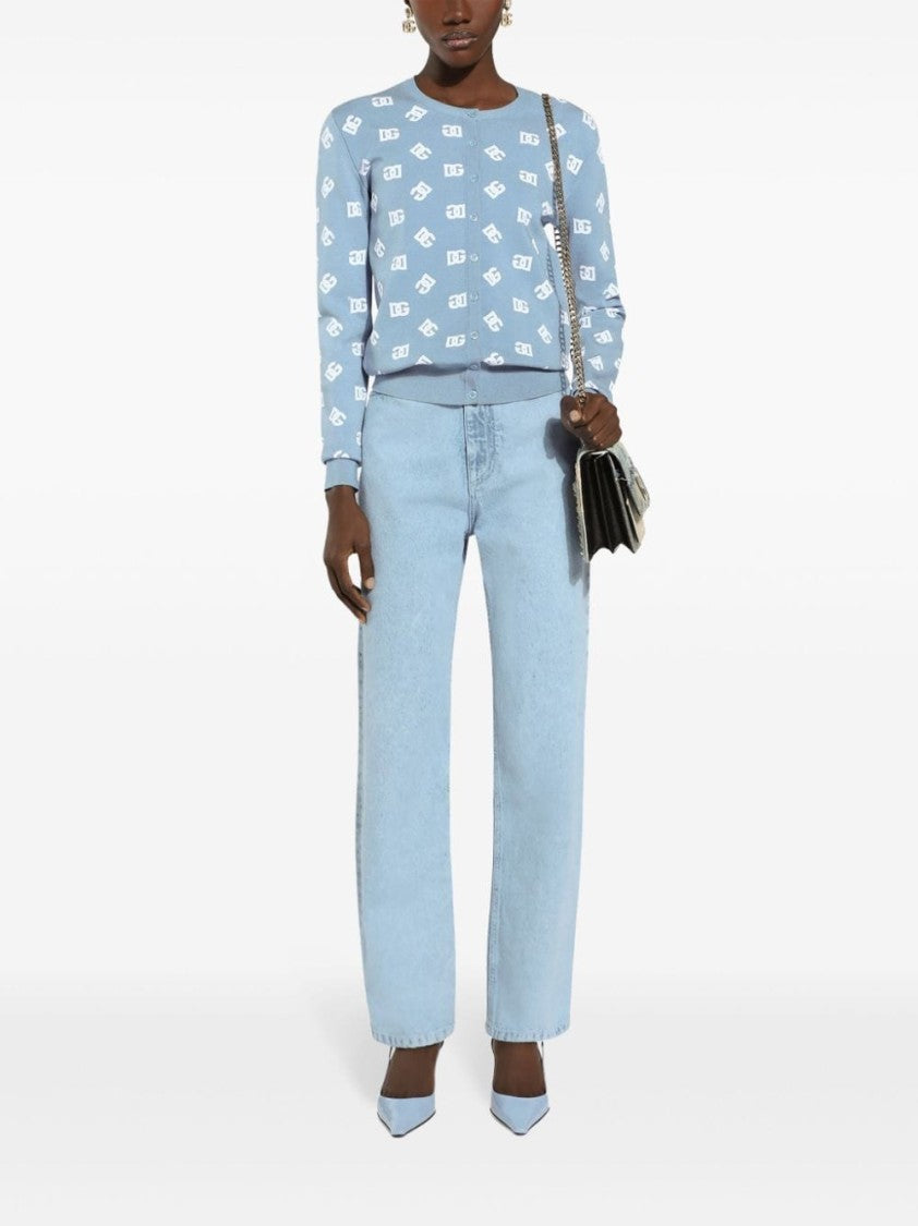 Dolce & Gabbana High-Waisted Relaxed Fit Denim Trousers