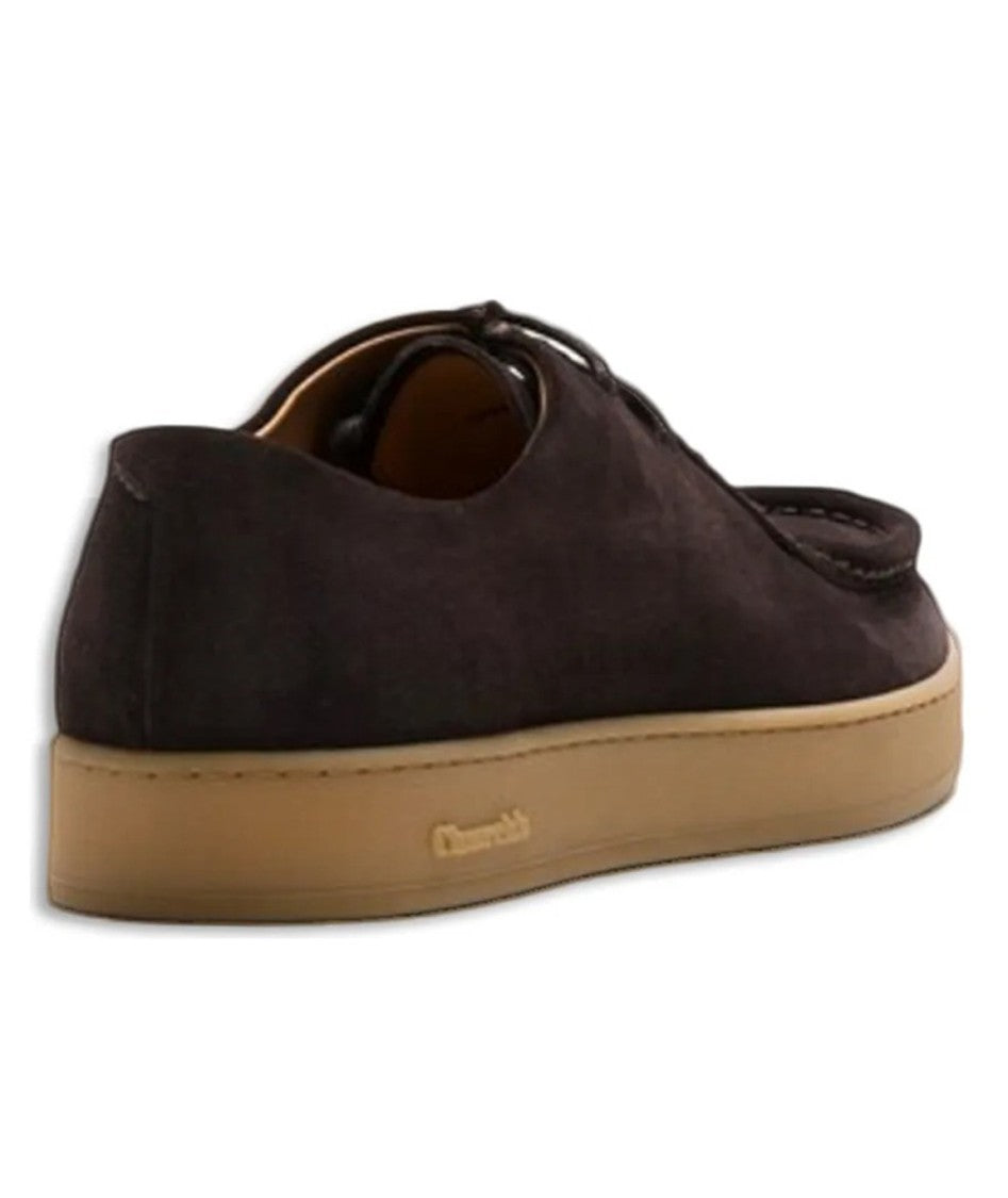 Church's Black Calf Leather Flat Shoes