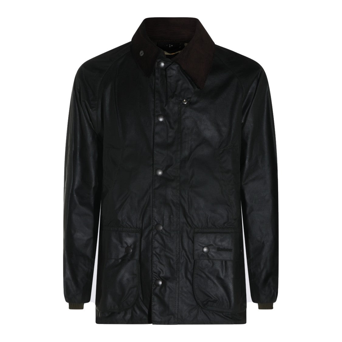 Barbour Sage Bedale Waxed Corduroy-Collar Casual Shirt Jacket