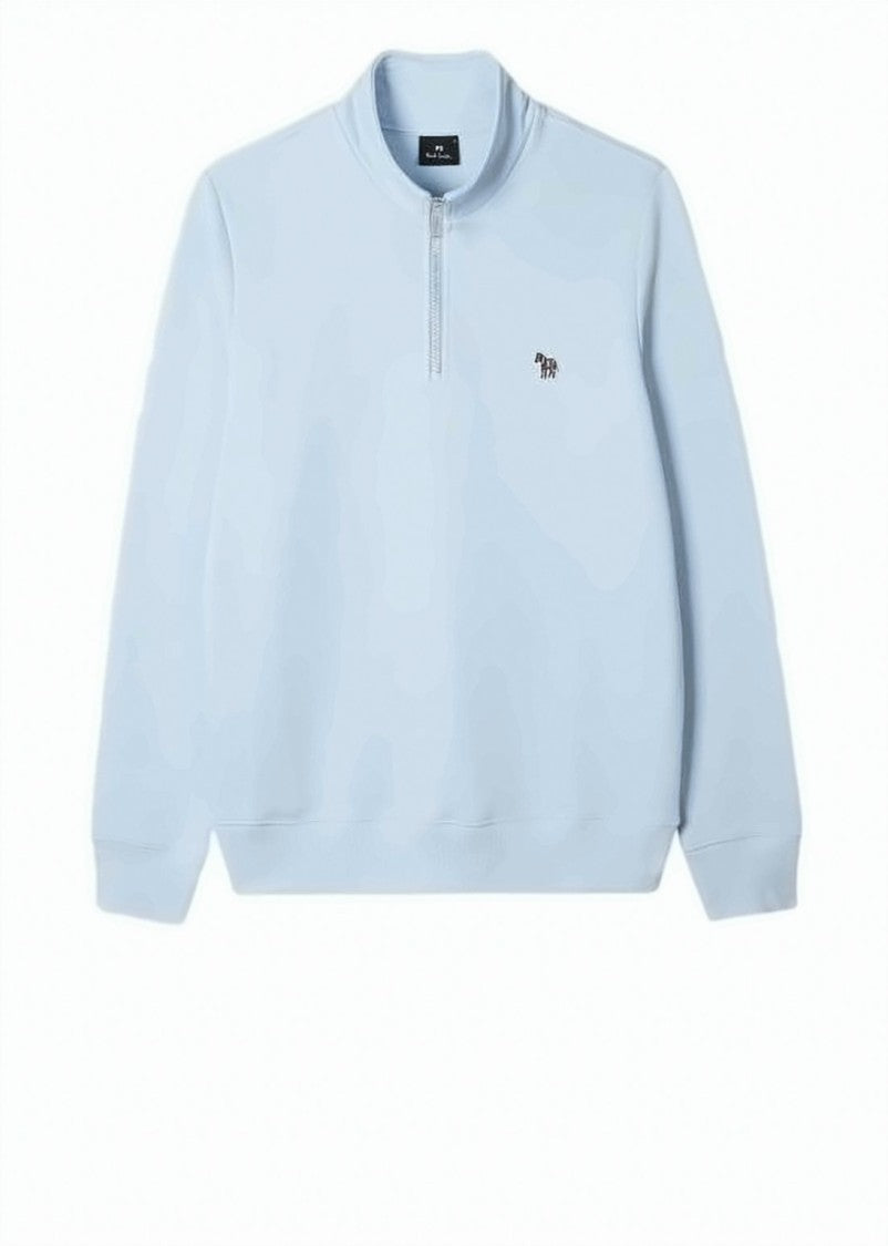 Paul Smith Light Blue Half-Zip Pullover