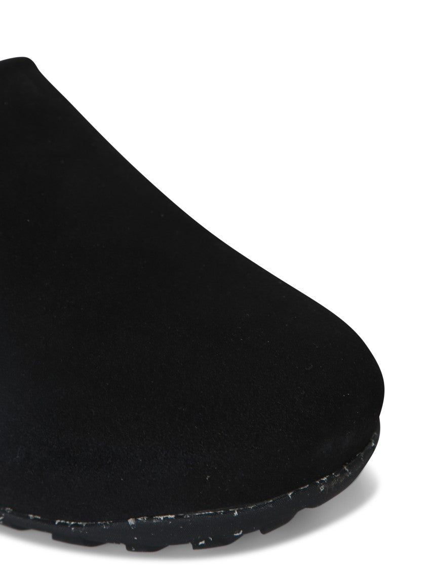 Roa Perforated Black Slip-On Sneakers