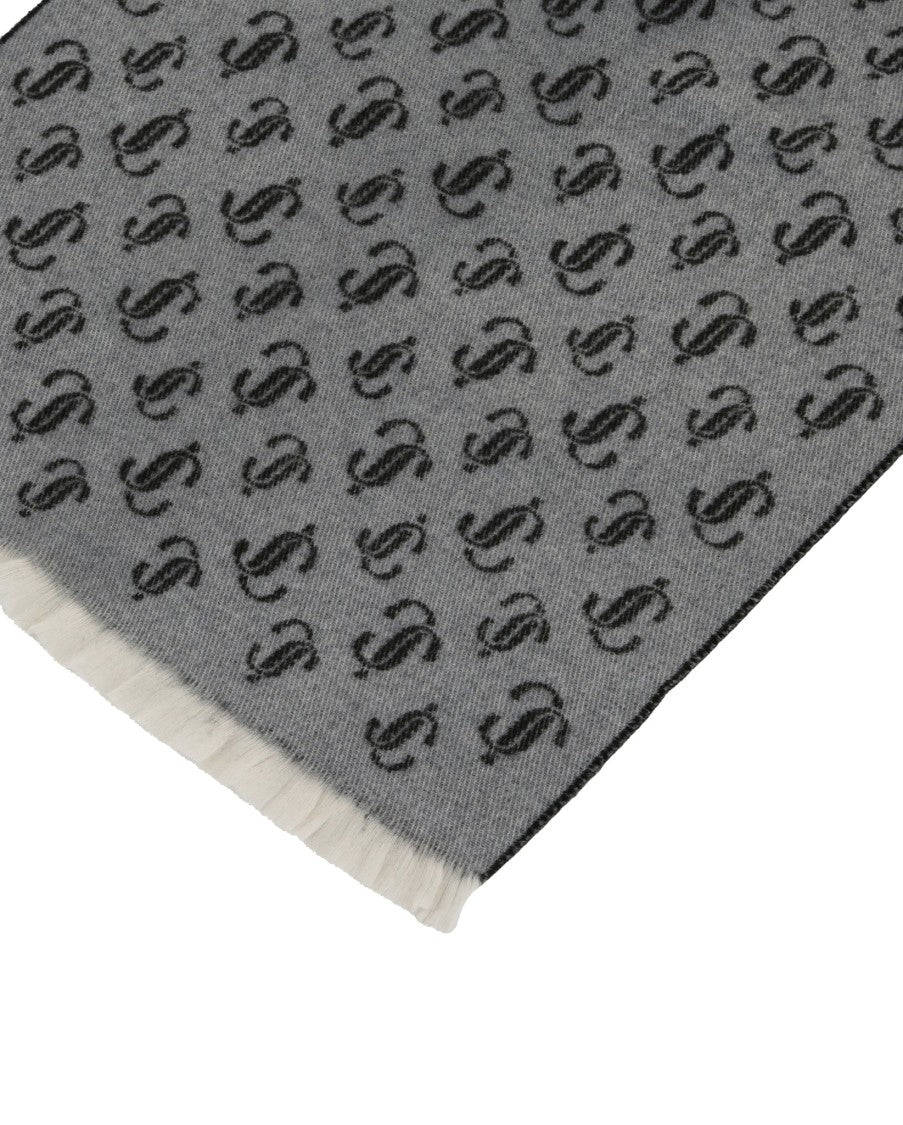 Jimmy Choo Wool Logo Scarf