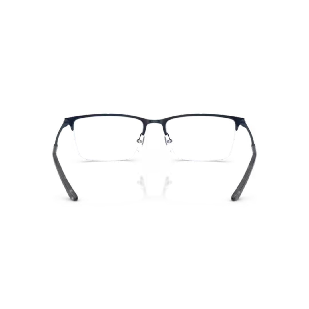 Emporio Armani 0Ea1171 Rectangular Metal Frame Eyeglasses With Adjustable Nose Pads