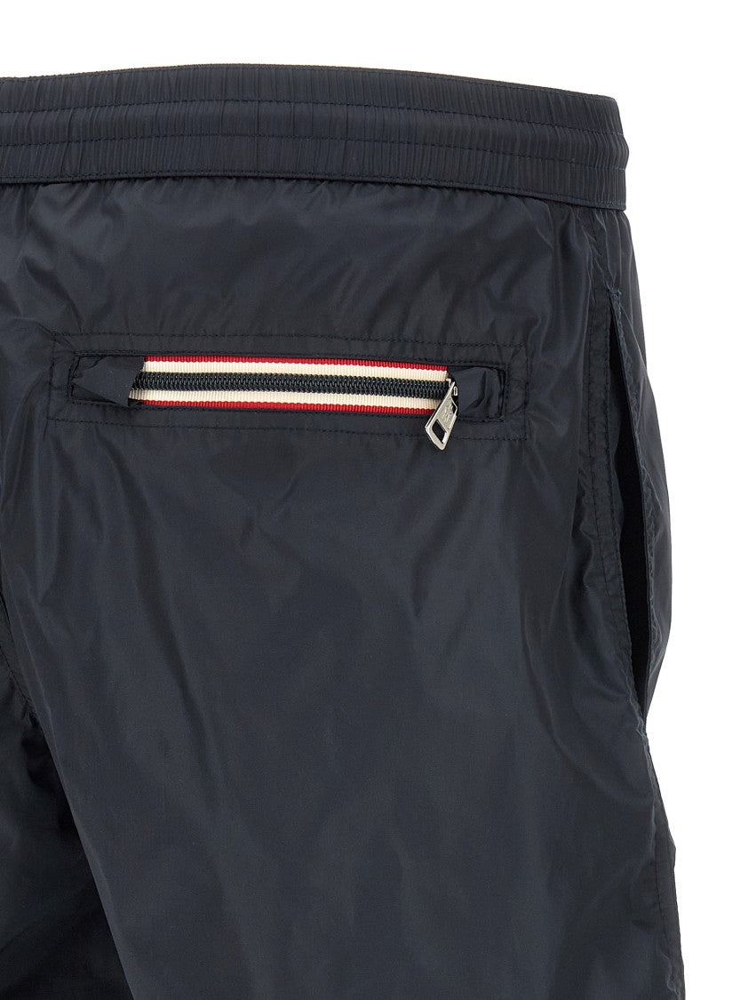 Moncler Tricolor Logo Patch Swimsuit