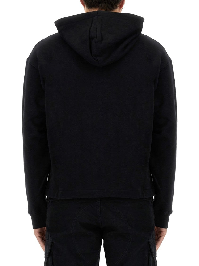 Moschino Zip-Up Front Sweatshirt